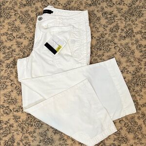 Calvin Klein Cargo Pants Women’s Size 12 Crisp White Trousers